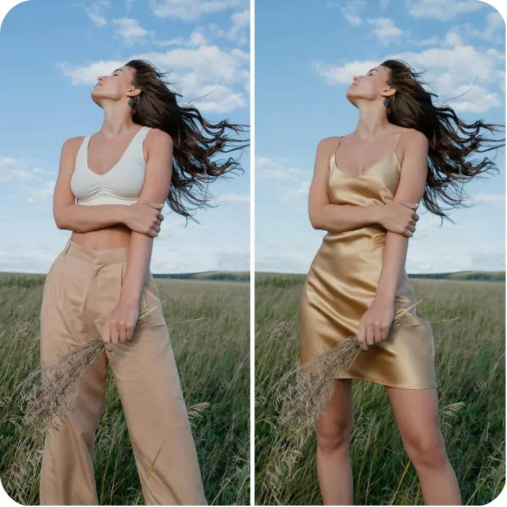 Try on new outfits with Lift's AI Clothes Changer