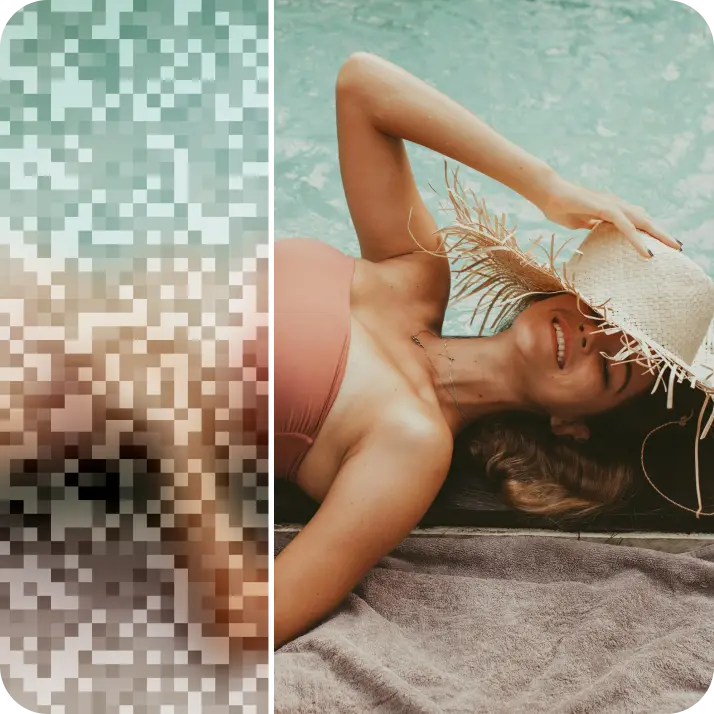 Image upscaled to HD