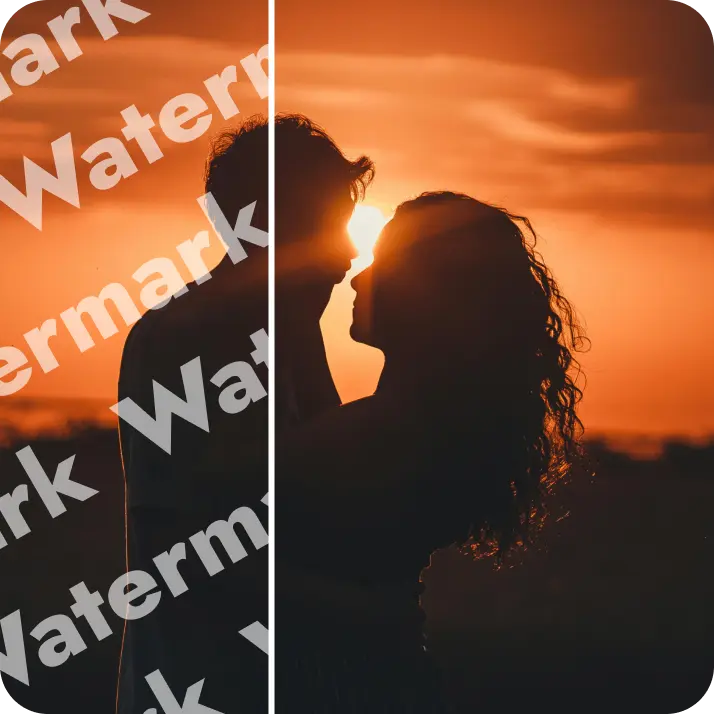 Remove watermark from image with AI