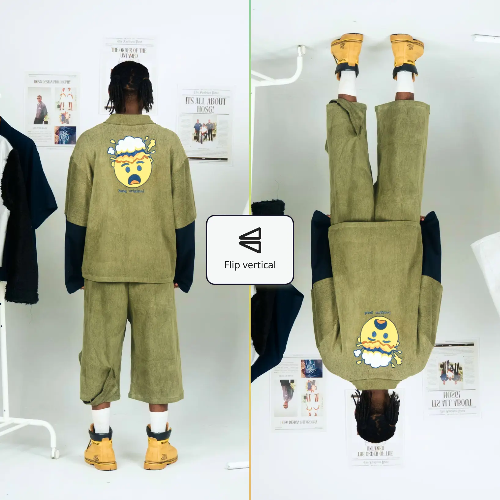 Flip image online horizontally or vertically, create mirror image in seconds