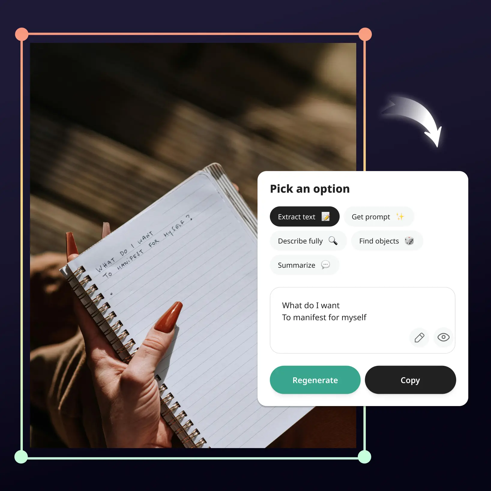 Extract text from images with AI