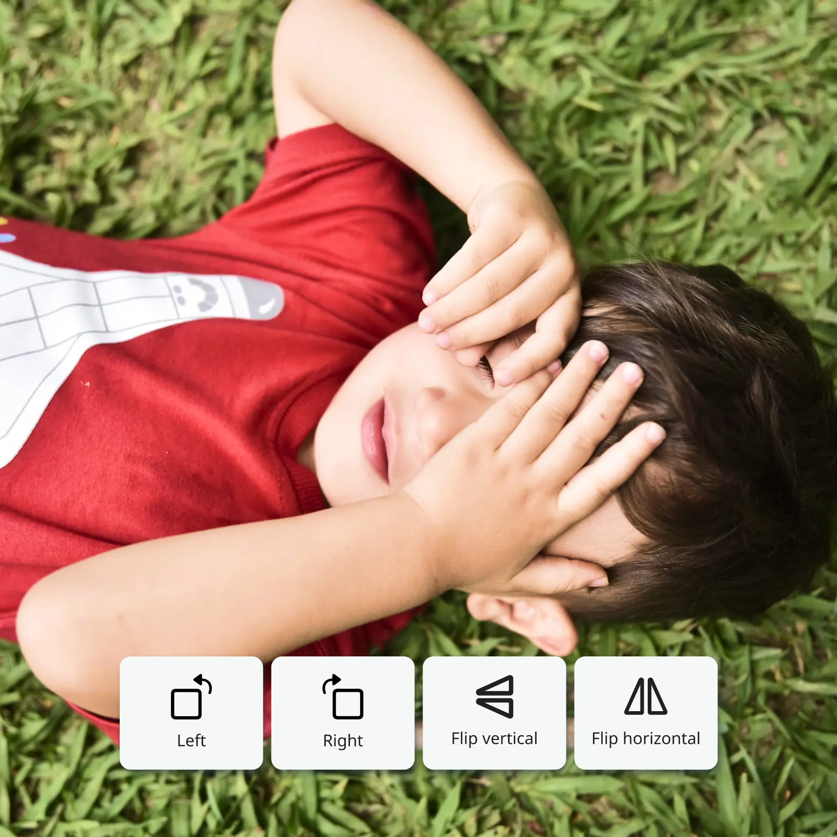 Rotate image online in seconds, fix picture sideways, 90 degrees left or right