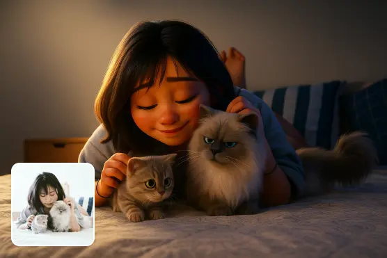 Pixar Style AI Generator — Turn Photos into Pixar Art Style | Lift