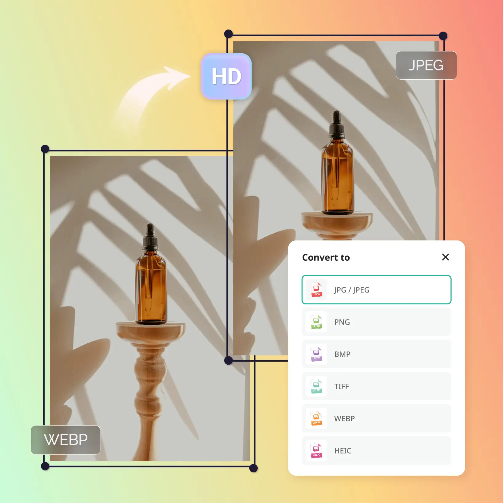 WEBP to JPEG Converter