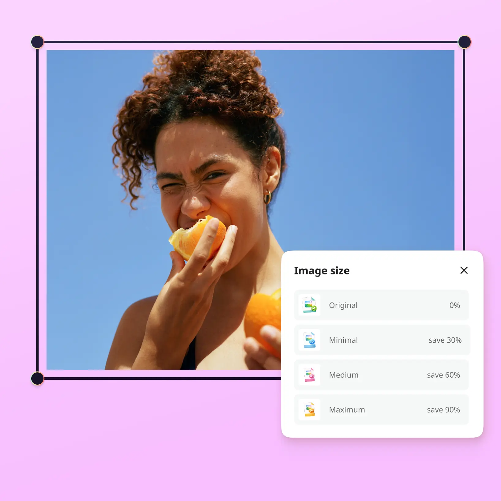 Compress png file size