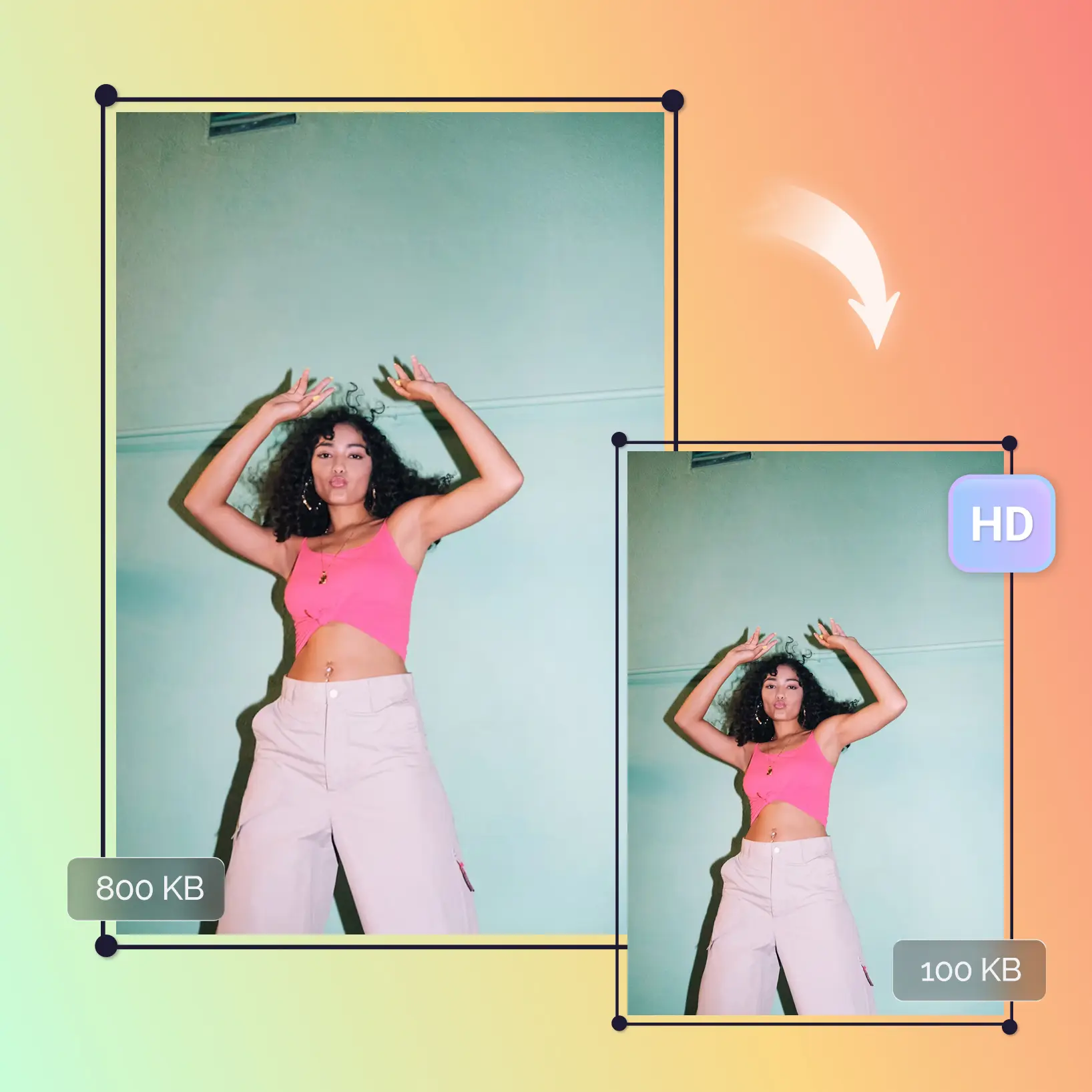 How to compress an image without losing quality